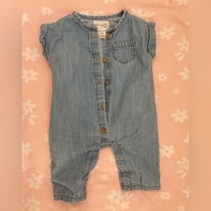 Carter's Blue Denim Bodysuit